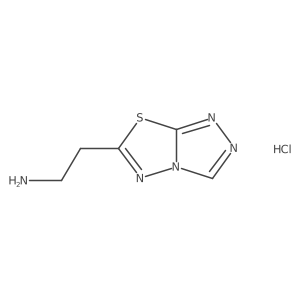 2-{[1,2,4]Triazolo[3,4-b][1,3,4]thiadiazol-6-yl}ethan-1-amine hydrochloride Structure