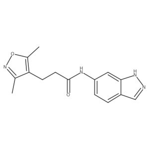 3-(3,5-dimethylisoxazol-4-yl)-N-(1H-indazol-6-yl)propanamide Structure