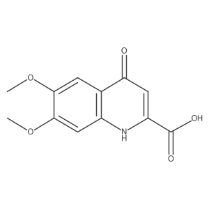 6,7-Dimethoxy-4-oxo-1,4-dihydroquinoline-2-carboxylic acid Structure