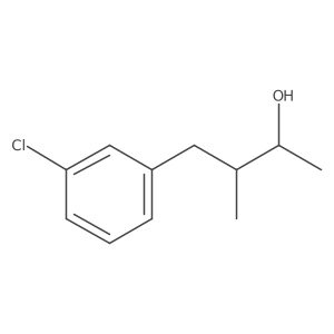 4-(3-Chlorophenyl)-3-methylbutan-2-ol结构式