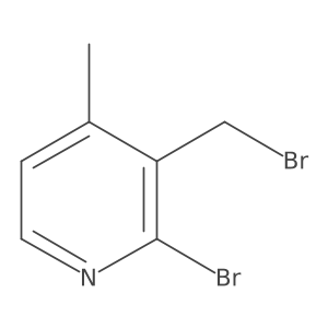 2-Bromo-3-(bromomethyl)-4-methylpyridine Structure