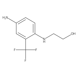 2-((4-Amino-2-(trifluoromethyl)phenyl)amino)ethanol Structure