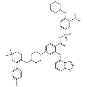 4-[4-[[2-(4-Chlorophenyl)-4,4-dimethyl-1-cyclohexen-1-yl]methyl]-1-piperazinyl]-2-(1H-indol-4-yloxy)-N-[[3-nitro-4-(1-piperidinylamino)phenyl]sulfonyl]benzamide Structure