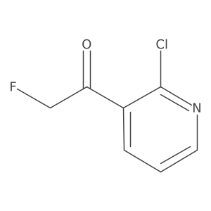 1-(2-Chloropyridin-3-yl)-2-fluoroethan-1-one结构式