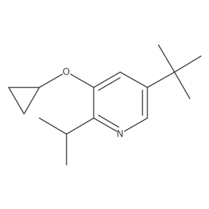 5-Tert-butyl-3-cyclopropoxy-2-isopropylpyridine Structure