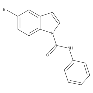 5-bromo-N-phenyl-1H-indole-1-carboxamide结构式