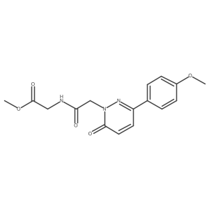 methyl 2-({2-[3-(4-methoxyphenyl)-6-oxo-1(6H)-pyridazinyl]acetyl}amino)acetate Structure