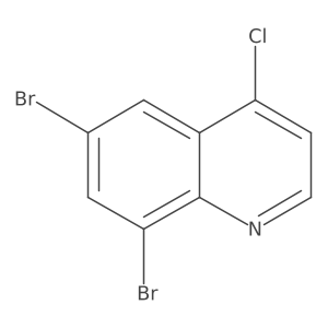 6,8-Dibromo-4-chloroquinoline结构式