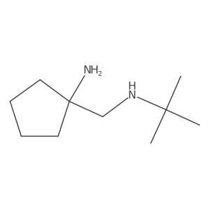1-[(Tert-butylamino)methyl]cyclopentan-1-amine Structure