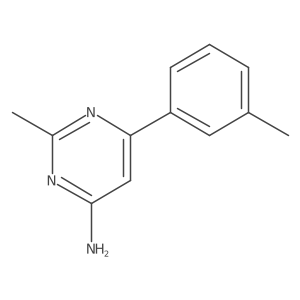 2-Methyl-6-(m-tolyl)pyrimidin-4-amine结构式