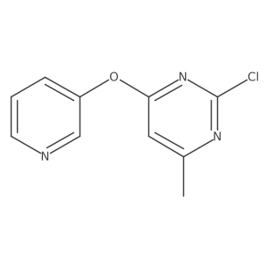 2-Chloro-4-methyl-6-(3-pyridinyloxy)pyrimidine结构式