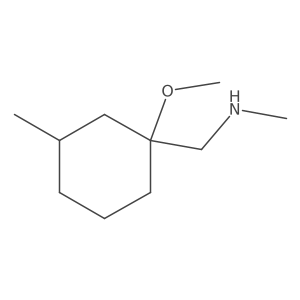 [(1-Methoxy-3-methylcyclohexyl)methyl](methyl)amine Structure