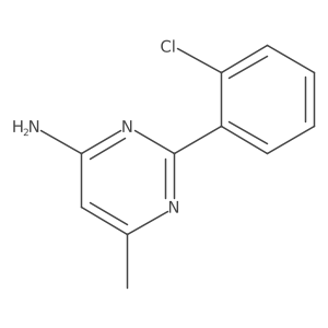 2-(2-Chlorophenyl)-6-methylpyrimidin-4-amine结构式