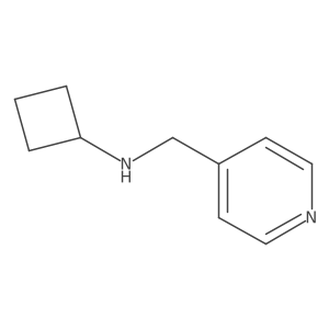 N-[(pyridin-4-yl)methyl]cyclobutanamine结构式