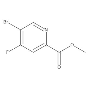 Methyl 5-bromo-4-fluoropicolinate Structure