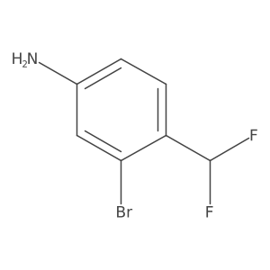 3-Bromo-4-(difluoromethyl)aniline Structure
