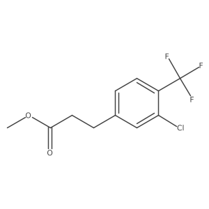 Methyl 3-[3-chloro-4-(trifluoromethyl)phenyl]propanoate Structure