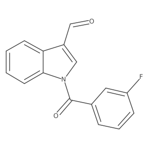 1-(3-Fluorobenzoyl)-1H-indole-3-carbaldehyde Structure