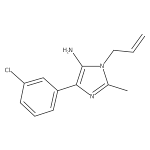 1-Allyl-4-(3-chlorophenyl)-2-methyl-1H-imidazol-5-amine结构式