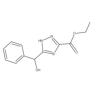ethyl 5-[hydroxy(phenyl)methyl]-1H-1,2,4-triazole-3-carboxylate结构式