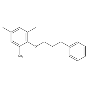 Benzenamine, 3,5-dimethyl-2-(3-phenylpropoxy)- Structure