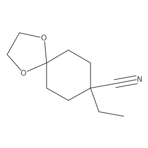 8-Ethyl-1,4-dioxa-spiro[4.5]decane-8-carbonitrile Structure