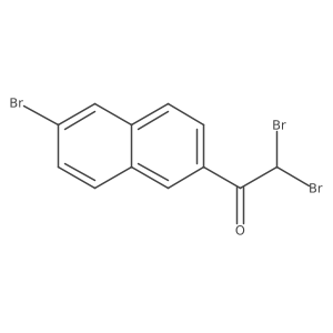 2,2-Dibromo-1-(6-bromonaphthalen-2-yl)ethanone Structure
