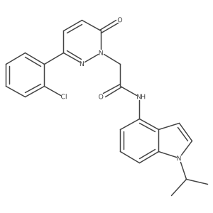 2-[3-(2-chlorophenyl)-6-oxopyridazin-1(6H)-yl]-N-[1-(propan-2-yl)-1H-indol-4-yl]acetamide Structure