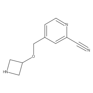4-[(Azetidin-3-yloxy)methyl]pyridine-2-carbonitrile结构式