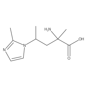 2-amino-2-methyl-4-(2-methyl-1H-imidazol-1-yl)pentanoic acid Structure
