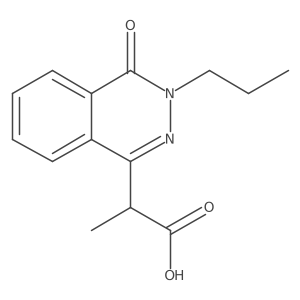 2-(4-Oxo-3-propyl-3,4-dihydrophthalazin-1-yl)propanoic acid Structure