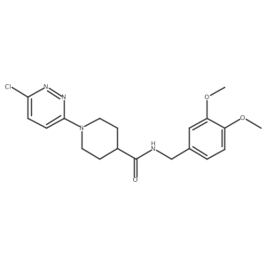 1-(6-chloropyridazin-3-yl)-N-(3,4-dimethoxybenzyl)piperidine-4-carboxamide Structure