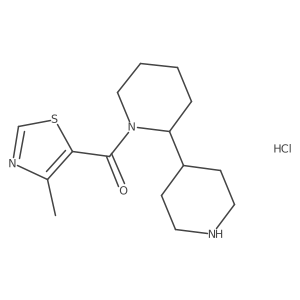 [2,4']Bipiperidinyl-1-yl-(4-methyl-thiazol-5-yl)-methanone hydrochloride结构式