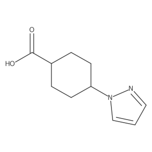 cis-4-Pyrazol-1-yl-cyclohexanecarboxylic acid Structure