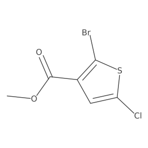 Methyl 2-bromo-5-chlorothiophene-3-carboxylate结构式