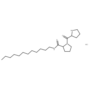 (S,S)-1-(Pyrrolidine-2-carbonyl)-pyrrolidine-2-carboxylic acid dodecylamide hydrochloride结构式