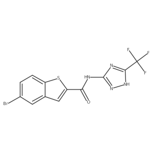 C12H6BrF3N4OS结构式