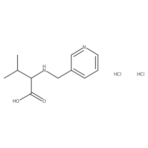 3-Methyl-2-[(pyridin-3-ylmethyl)amino]butanoic acid dihydrochloride Structure