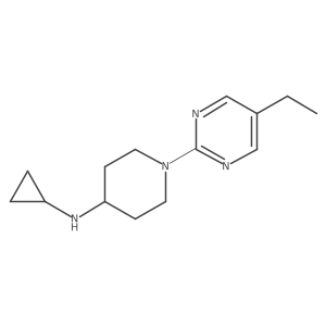 N-cyclopropyl-1-(5-ethylpyrimidin-2-yl)piperidin-4-amine Structure