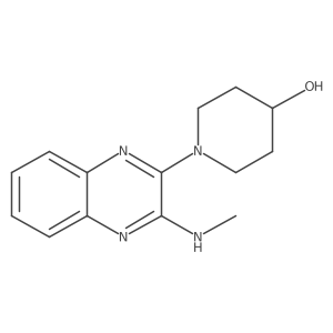 1-(3-(Methylamino)quinoxalin-2-yl)piperidin-4-ol结构式