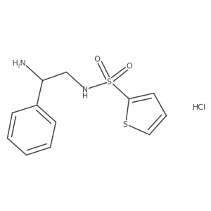 N-(2-amino-2-phenylethyl)thiophene-2-sulfonamide hydrochloride Structure