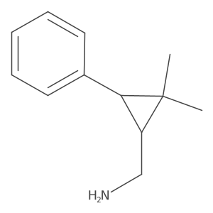 (2,2-Dimethyl-3-phenylcyclopropyl)methanamine结构式