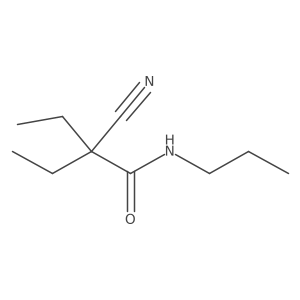 2-cyano-2-ethyl-N-propylbutanamide结构式