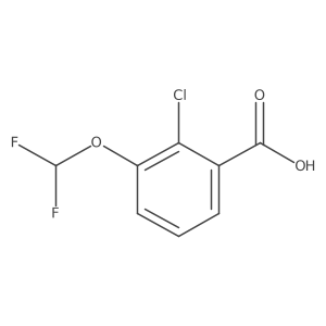 2-Chloro-3-(difluoromethoxy)benzoic acid Structure