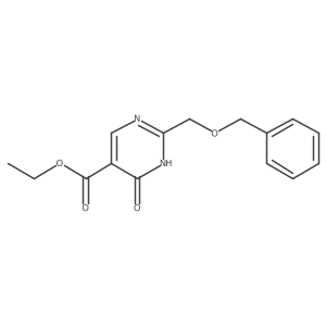 Ethyl 2-(benzyloxymethyl)-4-hydroxypyrimidine-5-carboxylate结构式