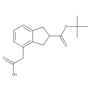 2-{2-[(tert-butoxy)carbonyl]-2,3-dihydro-1H-isoindol-4-yl}acetic acid Structure