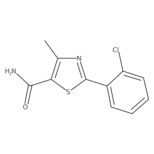 2-(2-Chlorophenyl)-4-methylthiazole-5-carboxamide结构式