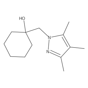 1-[(3,4,5-trimethyl-1H-pyrazol-1-yl)methyl]cyclohexan-1-ol结构式