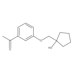 1-(3-((1-Hydroxycyclopentyl)methoxy)phenyl)ethan-1-one Structure