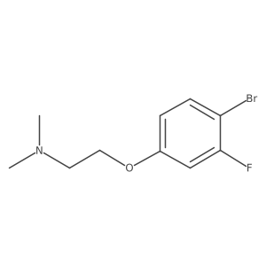 [2-(4-Bromo-3-fluorophenoxy)-ethyl]-dimethylamine结构式